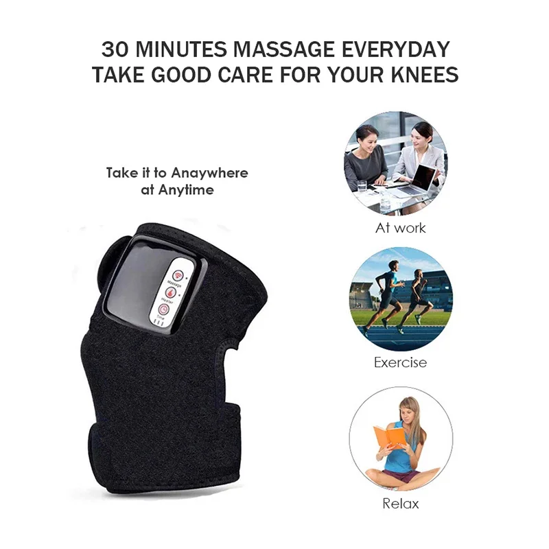 أفضل بيع آلة تدليك الركبة الكهربائية العلاج المغناطيسي الساخن ضغط الركبة لتخفيف الآلام مدلك الشحن السريع #5