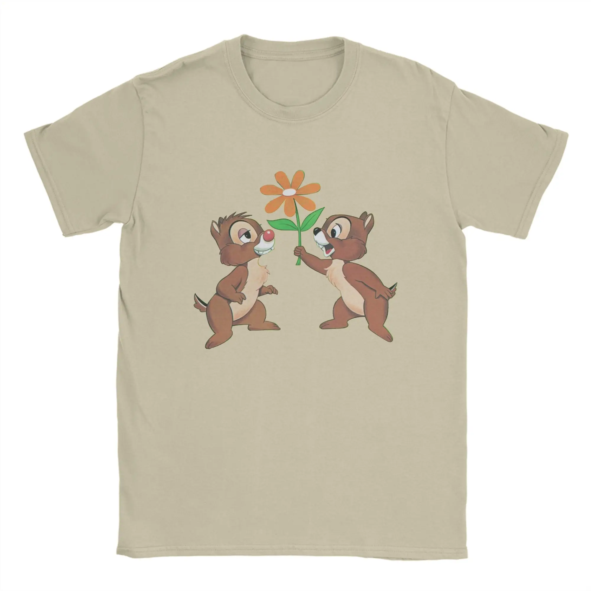 

Chips 'n' Dales Men's T Shirt Novelty Tee Shirt Short Sleeve Crewneck T-Shirts Cotton Printed Clothes