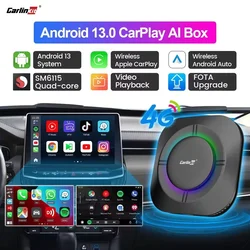 2026 NEW CarPlay AI Box LED Android 13 SM6115 8-Core CPU 5G WiFi BT GPS For Netflix Wireless Android Auto CarPlay Smart TV Box