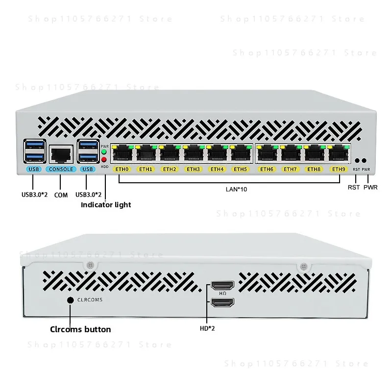 Industrial PCI3-8145U  4x i210 LAN Ports EtherCAT Machine Vision Router
