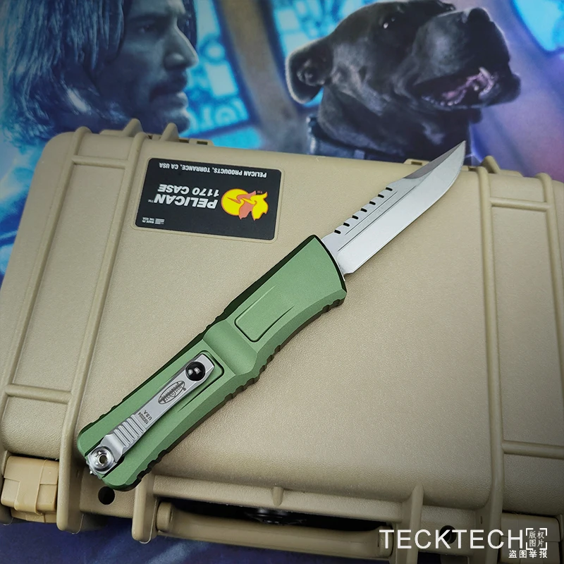 Interceptor Blade GEN 3 COMBAT TROODON 3 Knife MICRO TECK TECH M390 CNC Aluminum EDC Self Defense Tactical Pocket Knife TECKTECH