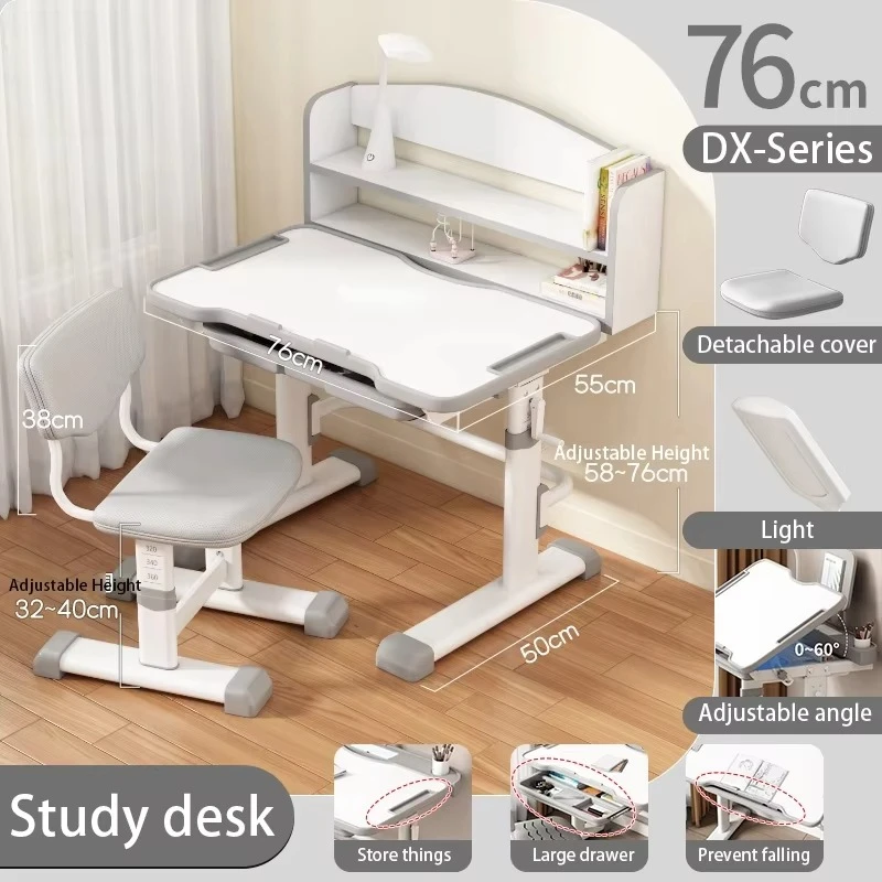 Height Adjustable Learning Desk Chair for Child and Home Furniture Study Table
