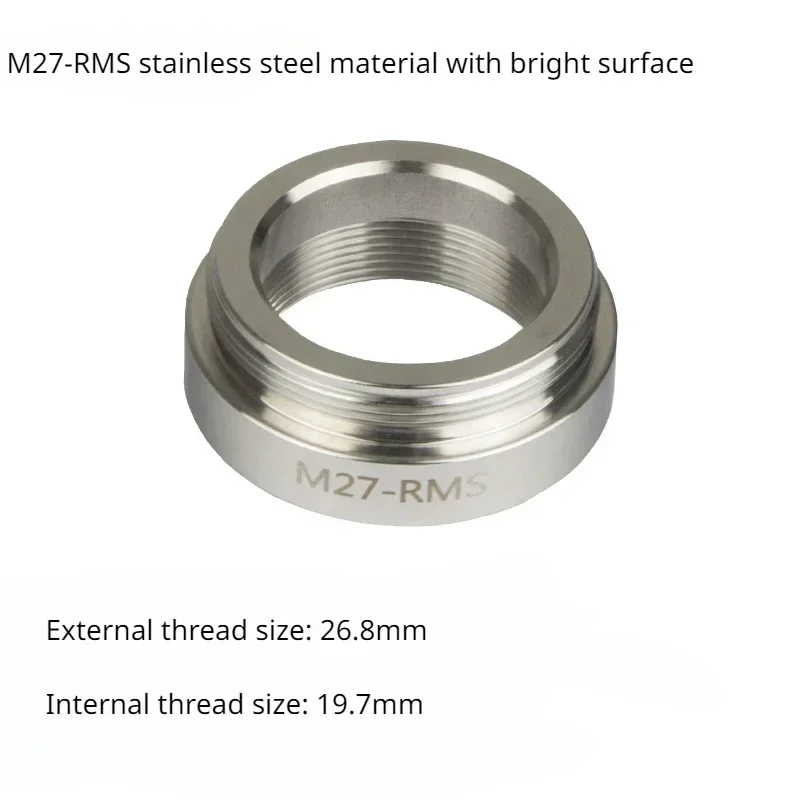 Stainless Steel Ring Adapter M25 M26 M27 M32 Thread To RMS for Olympus Mitutoyo Metallographic Light Dark Field Microscope