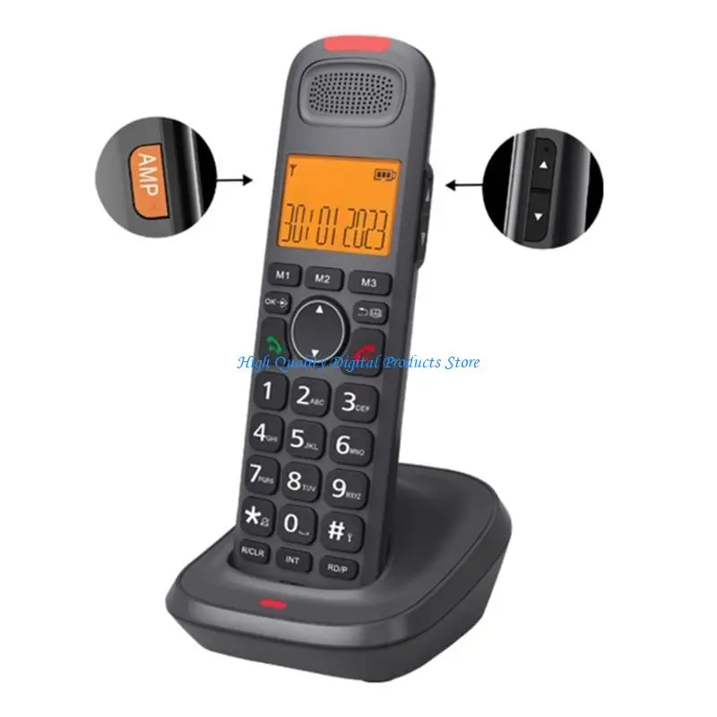 U2Je dect โทรศัพท์ไร้สายสามารถขยายได้ด้วยโทรศัพท์ 2 เครื่องโทรศัพท์สำหรับการสื่อสารที่หลากหลายและการติดตั้งง่าย