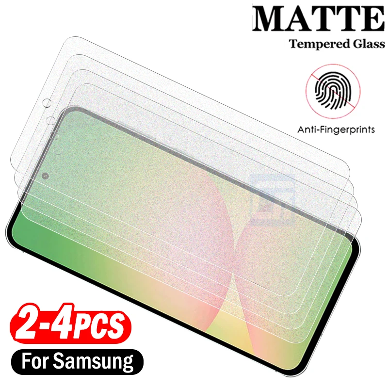 

2/3/4 шт. матовое защитное стекло для Samsung Galaxy A56 A36 A55 A35 A54 A53 A52 A51 A52S A73 A72 A71 Защитная пленка для экрана