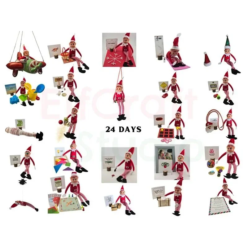 Elf Kit 2024 Christmas Activities 24 Day Antics Props Ideas Magical Set Decor Decoration elfs