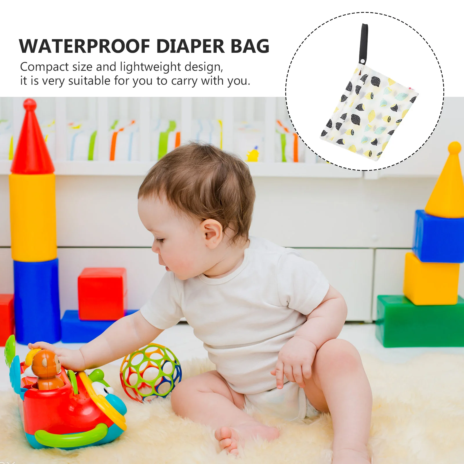 

2 шт. сумки для хранения подгузников портативные многофункциональные водонепроницаемые контейнеры для детских подгузников дорожные сумки для хранения на молнии компактные уличные