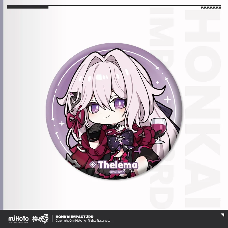 Sunsyea Honkai Impact 3rd Ⅱ Official Merch miHoYo Original Authentic Q Version Badge Senadina Coralie Helia