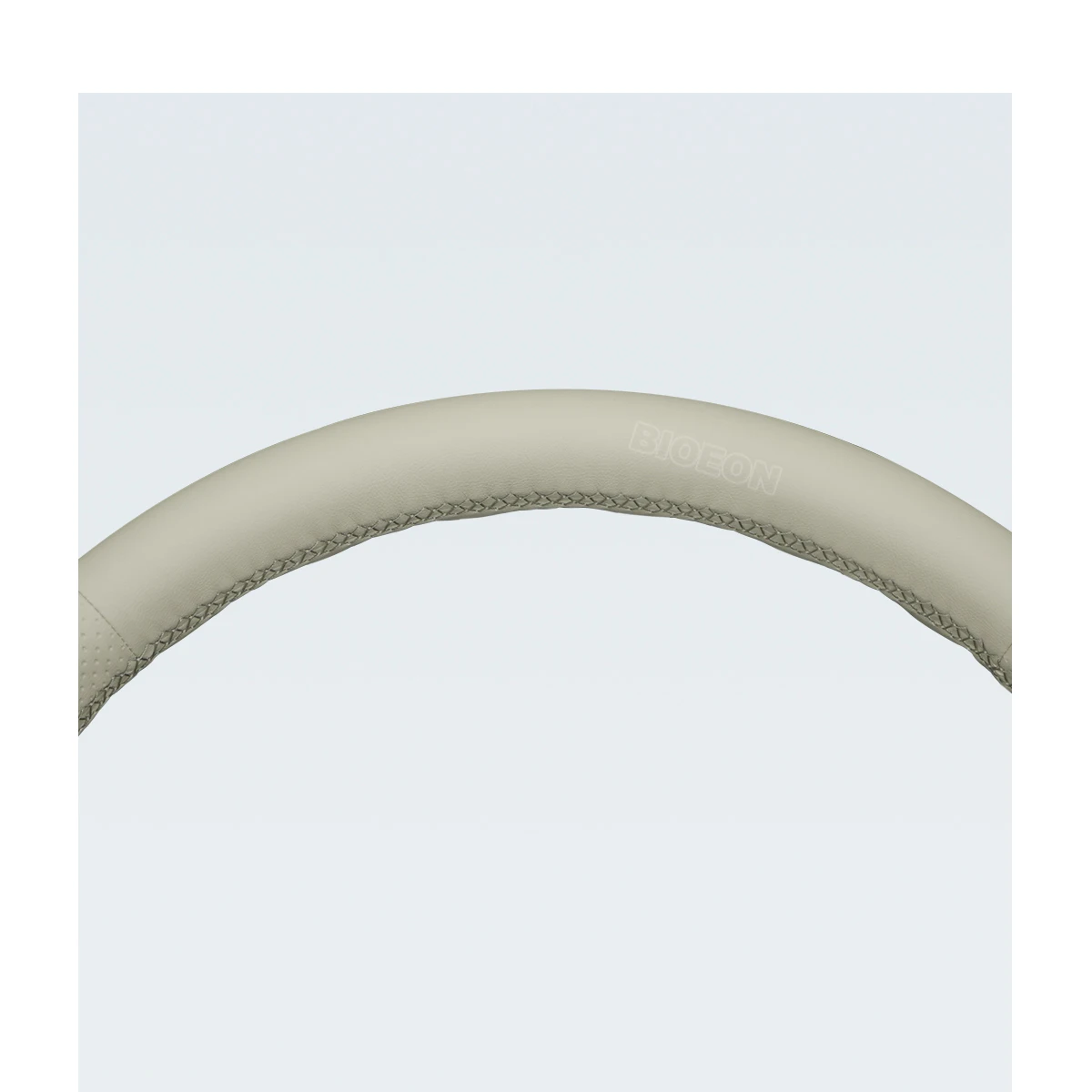 Bioeon Beige PU Artificial Leather Steering Wheel Cover for Fiat 500 2007-2015 Fiat 500e 2014-2018 Fiat 500C 2014-2017