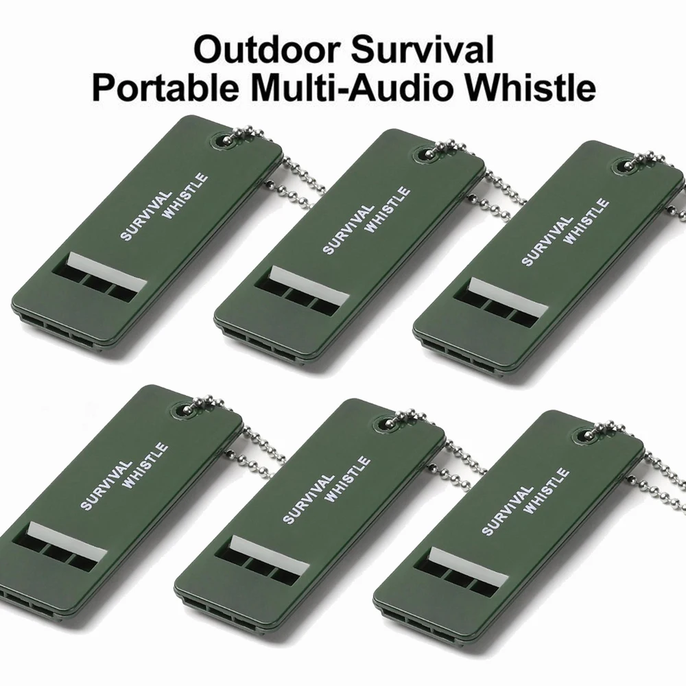 Survival Whistle Portable Frequency Whistle High Decibel Rescue Signaling First Aid Tool for Hiking Camping Mountaineering