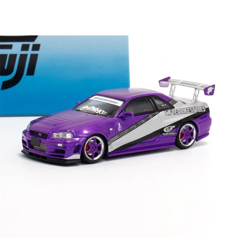 

Литье под давлением в масштабе 1:64, модель Nissan Skyline GTR R34 Nismo Z-Tune из сплава, демонстрационная модель автомобиля, коллекционный подарок, сувенирное украшение