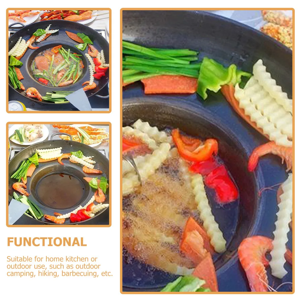 

Metal Frying Pan Flat Base Sturdy Nonstick Kitchen Pan Suitable for Gas Ceramic Cookers Eggs Pancakes Omelets Cooking Tool