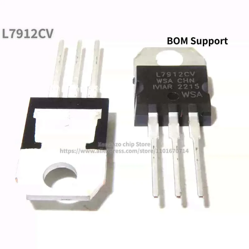 10pcs/lot L7912CV L7912 TO-220 package Original genuine 12V 1.5A