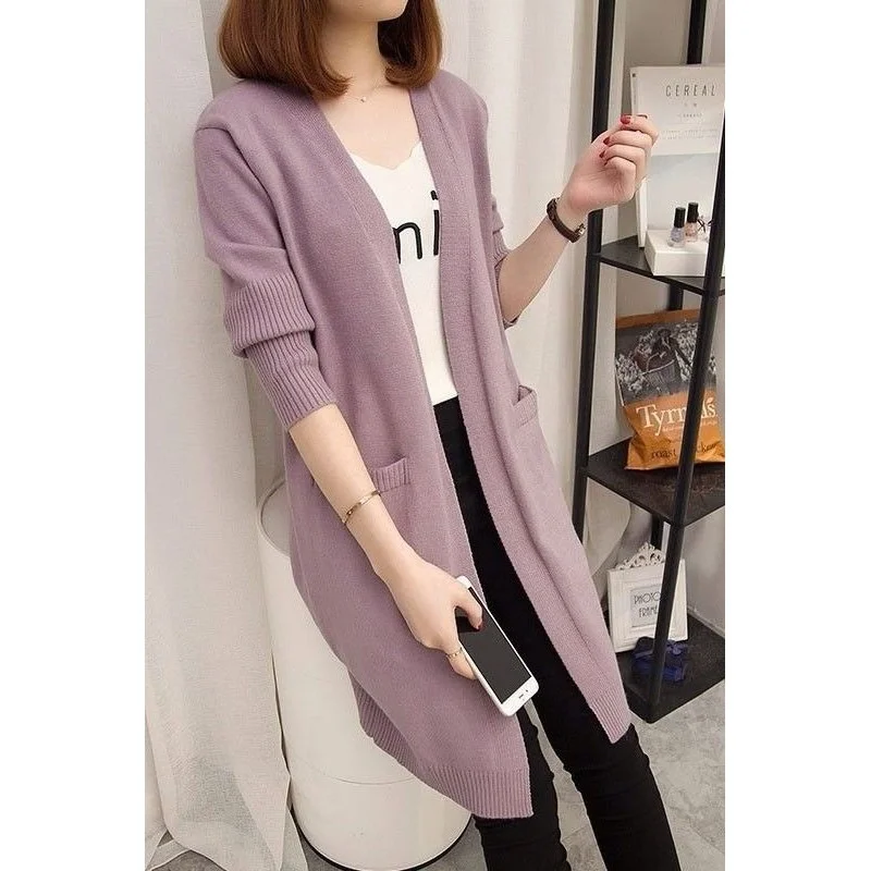 

Кардиганы средней длины, женские, весенние, в стиле кавайи, панк, на пуговицах, свободные, утолщенные, в стиле фейрикор, с отворотами, бесшовные, термо, с узором косичка, модные, приталенные