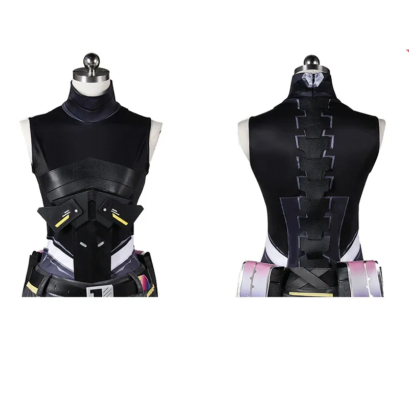 ROLECOS Gioco Valorant Vyse Costume Cosplay Sentinel Vyse Agente Rosa Donna Punk Uniforme Halloween Party Outfit