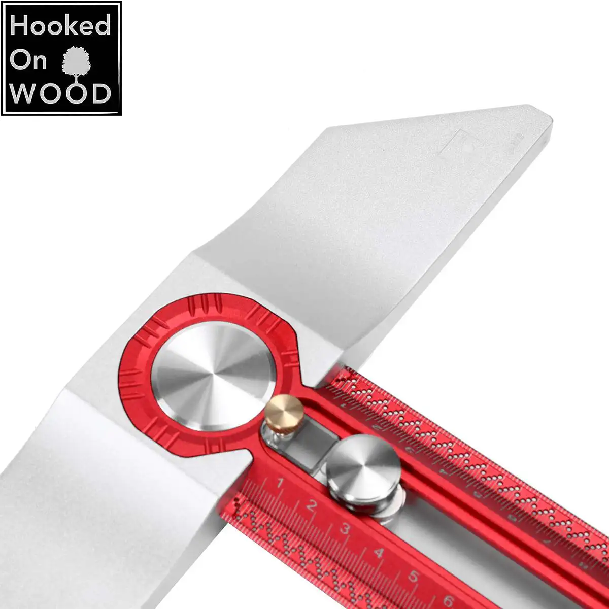 400mm Hooked On Wood MT-2465 PRO Scriber Marking T Square Ruler Aluminum Alloy Hole Positioning Marking Gauge by HONGDUI