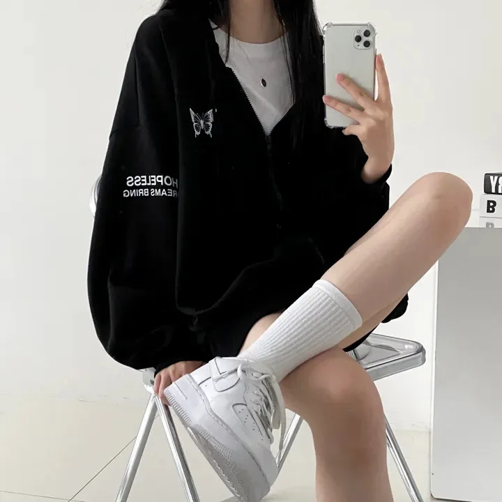 

Loose Warm Jackets 2025 Trend Women's Coat Winter Zipper Female Casual Lazy Sweatshirt Autumn Urban Fashion Cardigan Hoodies