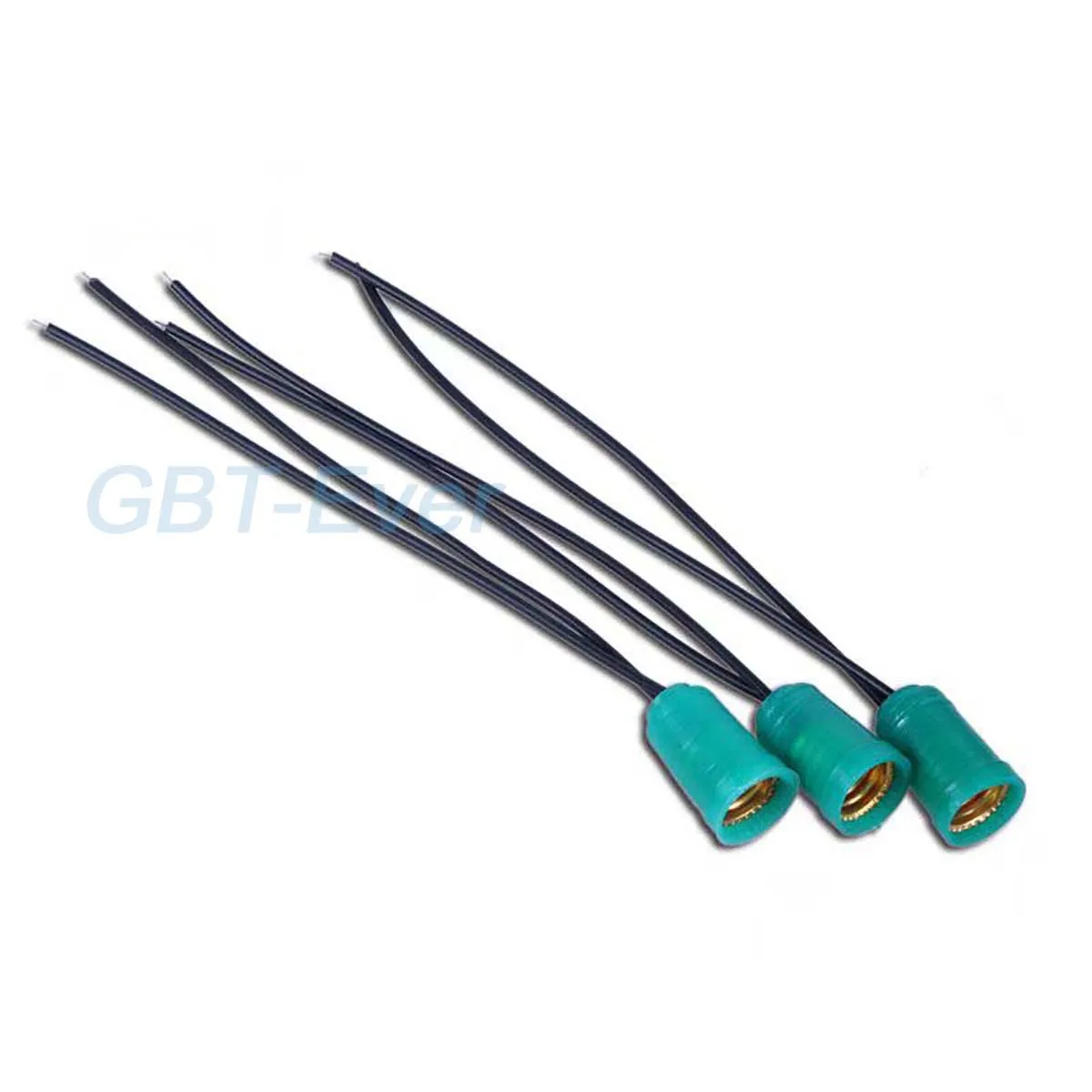 2Pcs Lamp Socket Holder Diameter 13mm Lamp Base Socket Small Electric Bead Base with Cable Wire Length 100mm