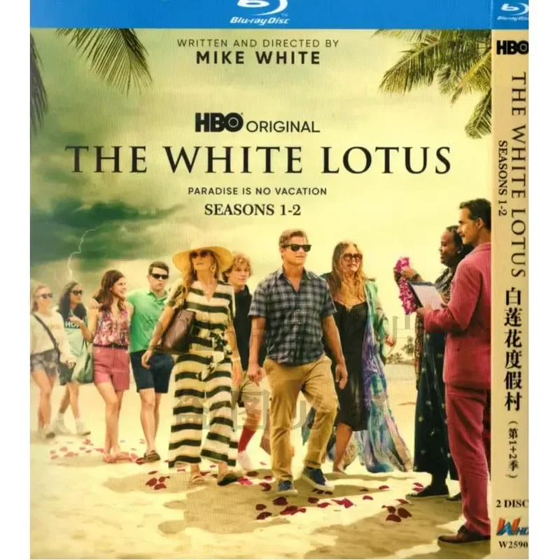 American Comedy TV Series White Lotus Resort Season 1 and 2 High Definition BD Blu-ray 2 Disc Set