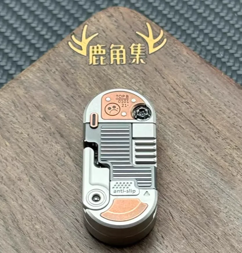 

Used EDC DZ Topb Electromechanical Pole Steel/Zirconium/Purple Copper fidget slider decompression toy