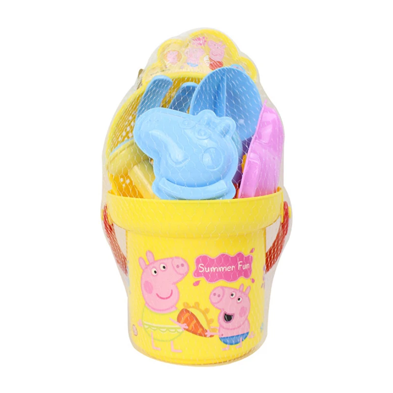 Peppa Pig Playing House Kids Beach Playset emulazione secchio pala setaccio annaffiatoi giocattoli simulati Beach Play Sand Tool regali