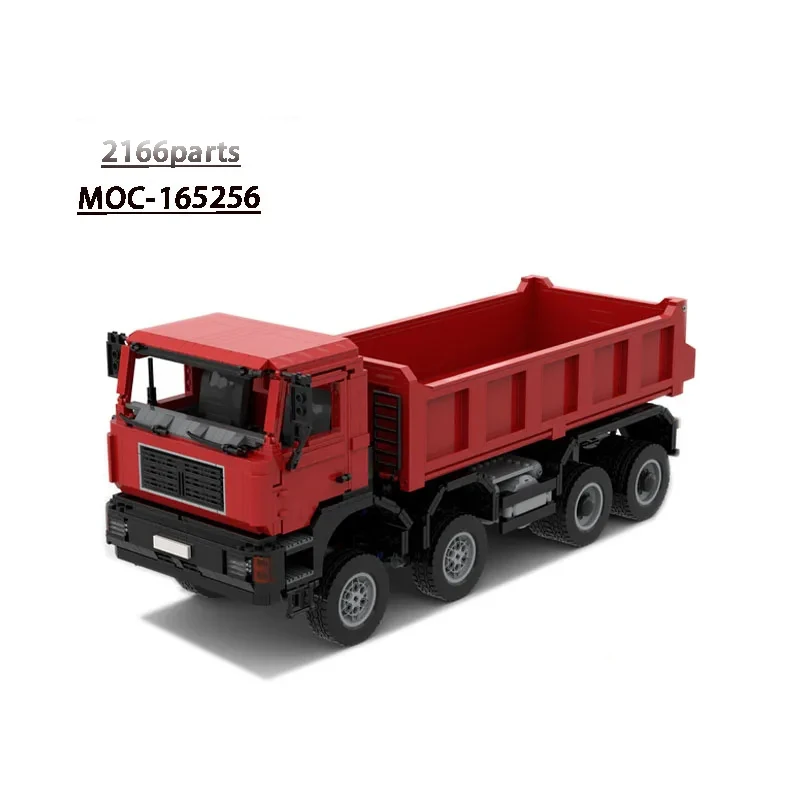 

New MOC-165256 F90 8×8 Dump Truck Truck Stitching Assembly Block Model• 2166 Parts Children's Birthday Building Block Toy Gift