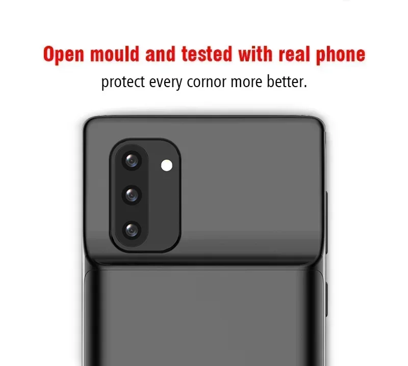 لسامسونج S24 S23 S21 الترا زائد 10000mAh شاحن بطارية حالة قوة البنك غطاء لاسلكي محمول رقيقة جراب هاتف البطارية #3