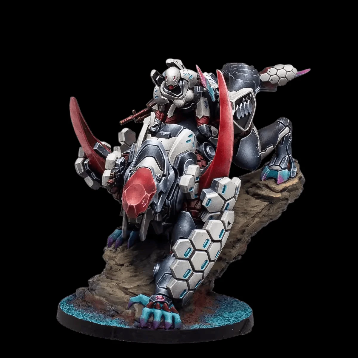 Набор для сборки модели из смолы, GK, Armored Hunter, неокрашенный (включая подставку)