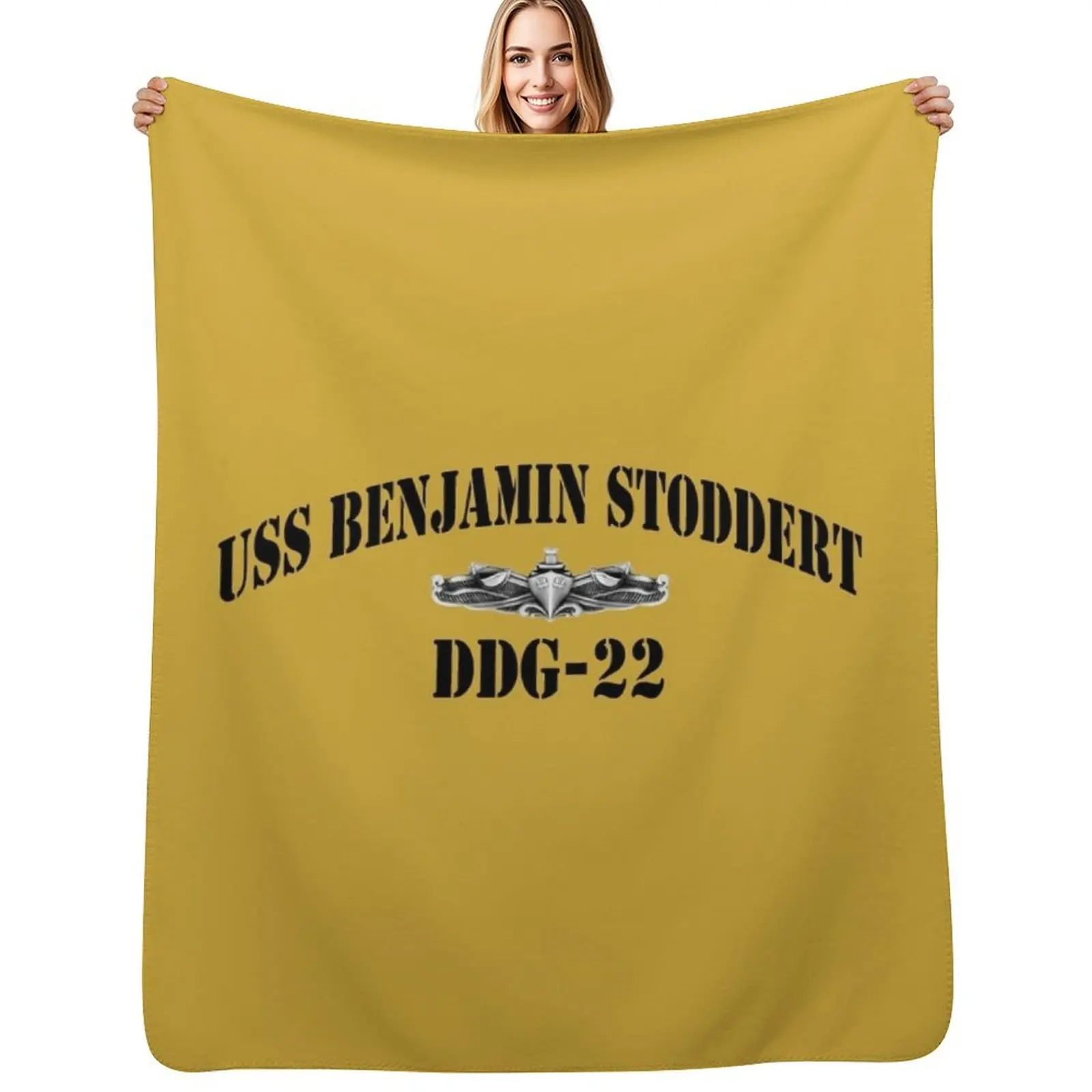 USS BENJAMIN STODDERT (DDG-22) SHIP'S STORE Throw Blanket Lightweight Cozy Blanket for Bed Sofa