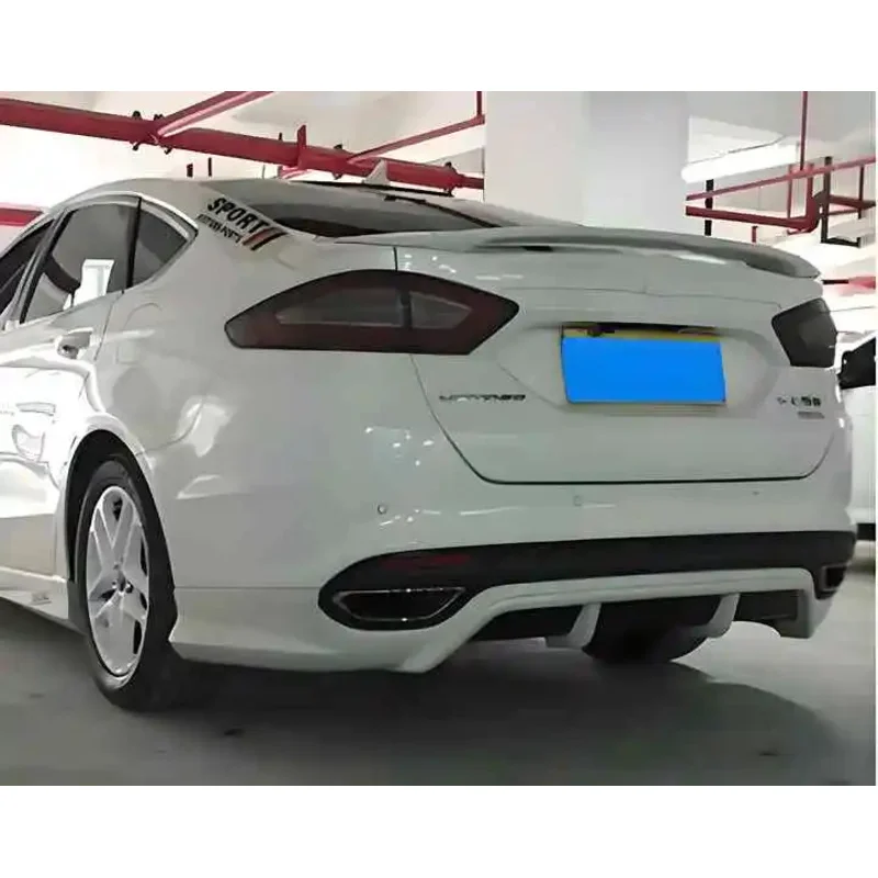 أنظمة السيارات Pp طقم الجسم الواسع الجبهة شفة ممتصة للصدمات الخلفية الجانب تنورة ل مونديو 2013 2014 2015 2016 #3