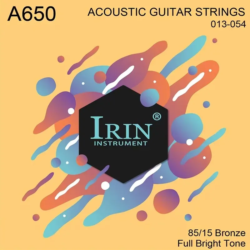 6 stks/set Akoestische Gitaar Snaren Universele Vernikkeld Koolstofstaal Zeshoekige Kern Guitarra Snaren Gitaar Accessoires