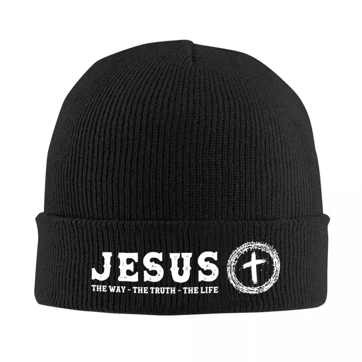 Jesus Bonnet Hats The Way The Truth The Life Beanie Hats Printed Beanies Autumn Winter Retro Men Women Outdoor Warm Soft Cap