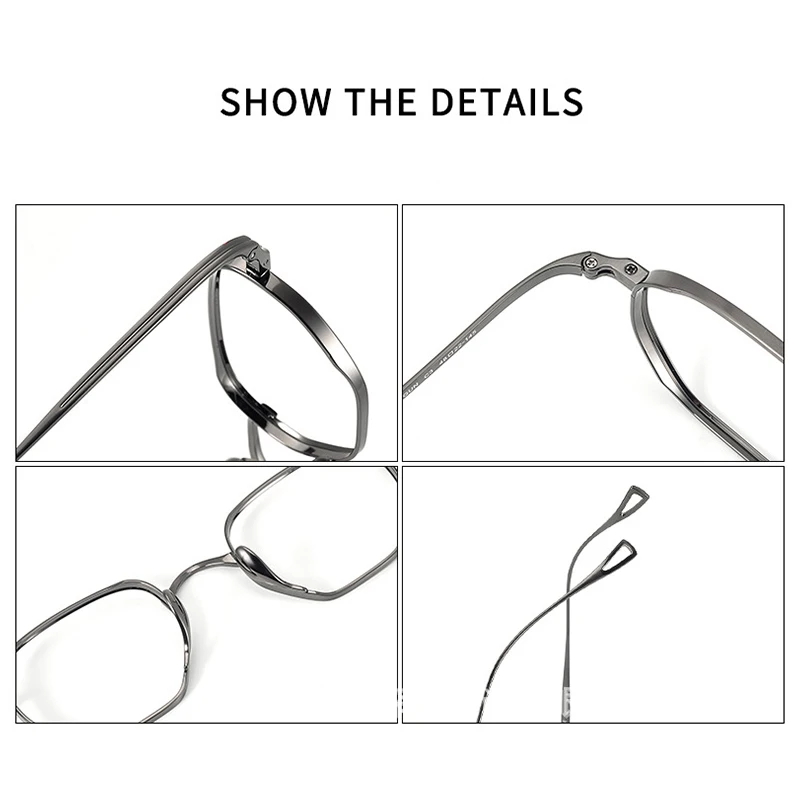 ROGBAE オーバルメガネフレーム男性レトロデザイナーチタン眼鏡 KMN-9919 ヴィンテージ高級ブランドファッション眼鏡女性眼鏡