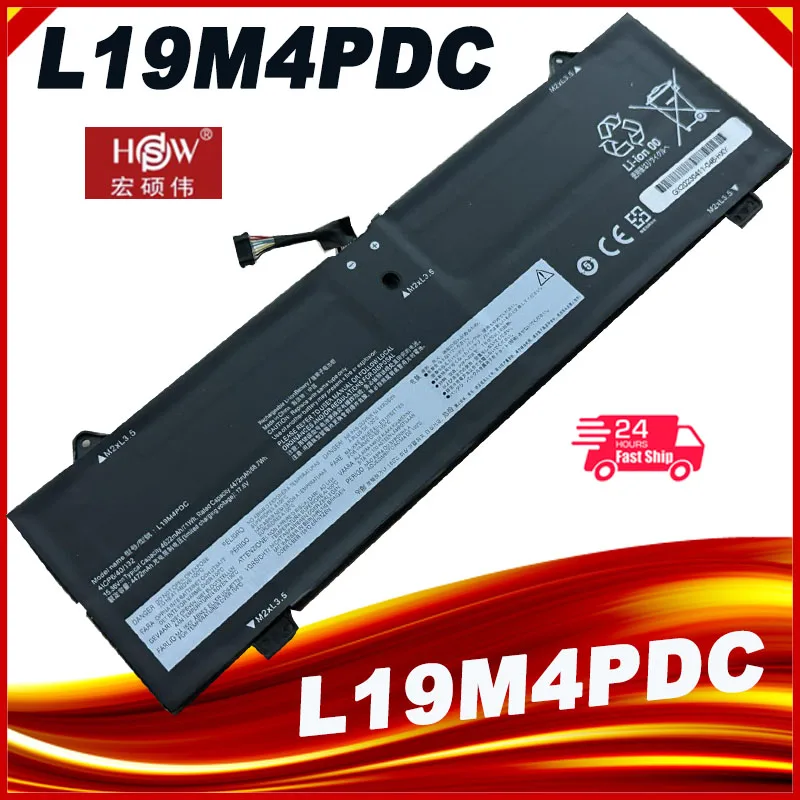 

Аккумулятор L19C4PDC для ноутбука Lenovo Ideapad Yoga 7-14ITL5 7-15ITL5 Series 5B10Z26482 L19L4PDC 15,36 V 4622mAh