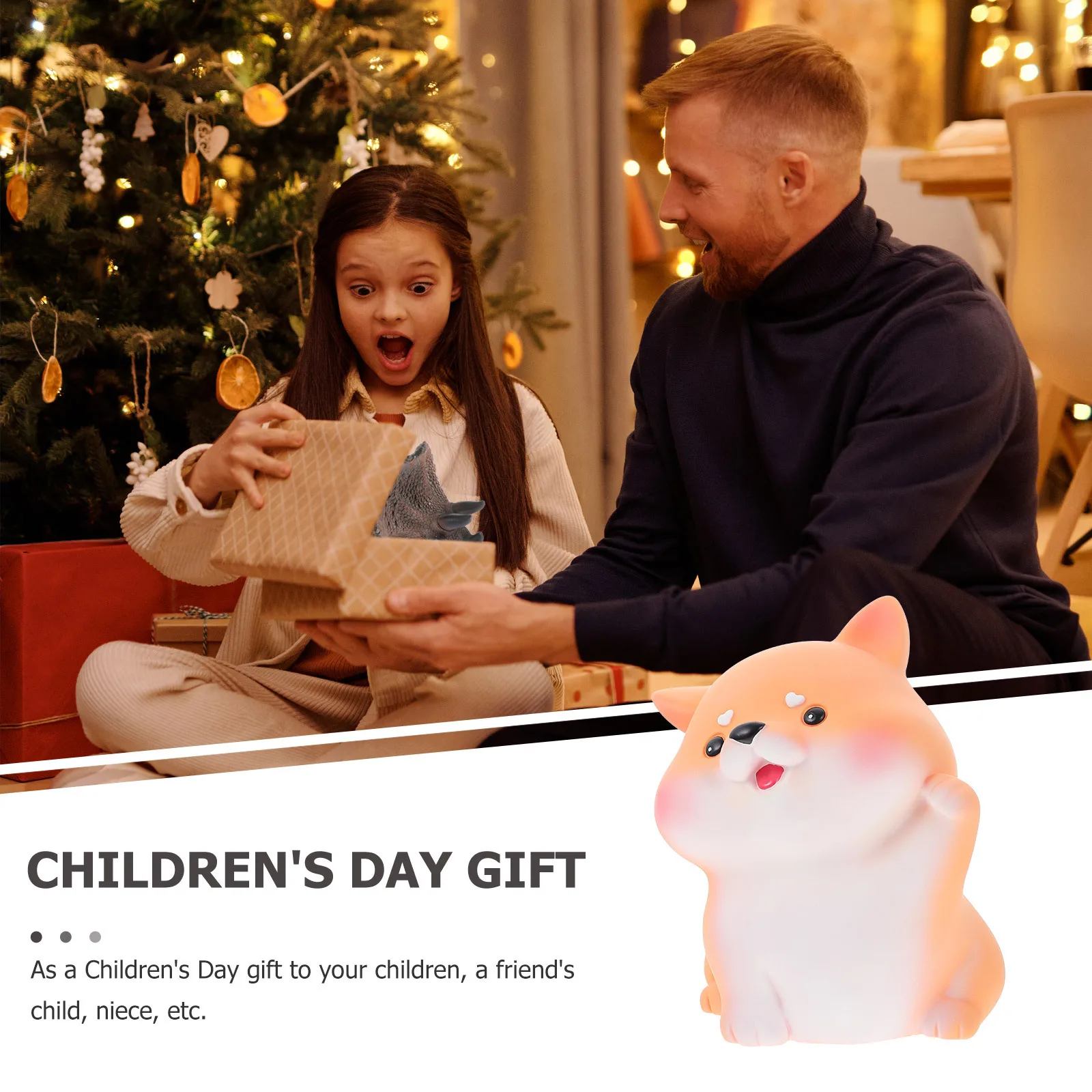 

Adorable Money Jar Fine Workmanship Creative Coin Container Kids Room Decoration Festive Gift Sturdy Storage