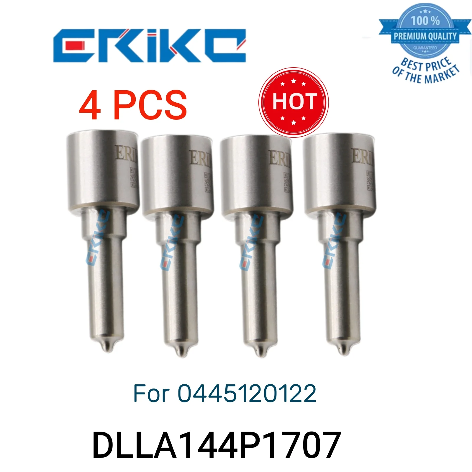 

4 PCS DLLA144P1707 0 433 172 045 Injector Common Nozzle DLLA 144 P 1707 Industry Spray Nozzle DLLA 144P1707 fit for 0445120122