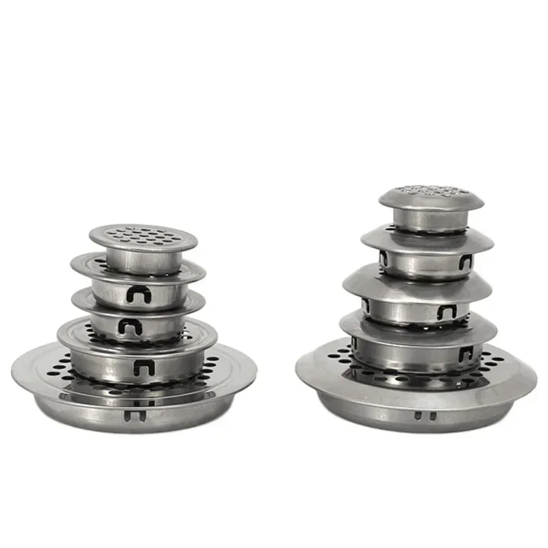 Air Vent Mesh Covers Stainless Steel Round Convexity Shape Mesh Cut Dia.19 25 30 35 53mm For Shoe Cabinet Ventilating