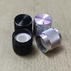 1pcs Aluminium Alloy 13*13mm 6mm Shaft Hole Potentiometer Knob Cap Speaker Volume Control Knob Audio Knob
