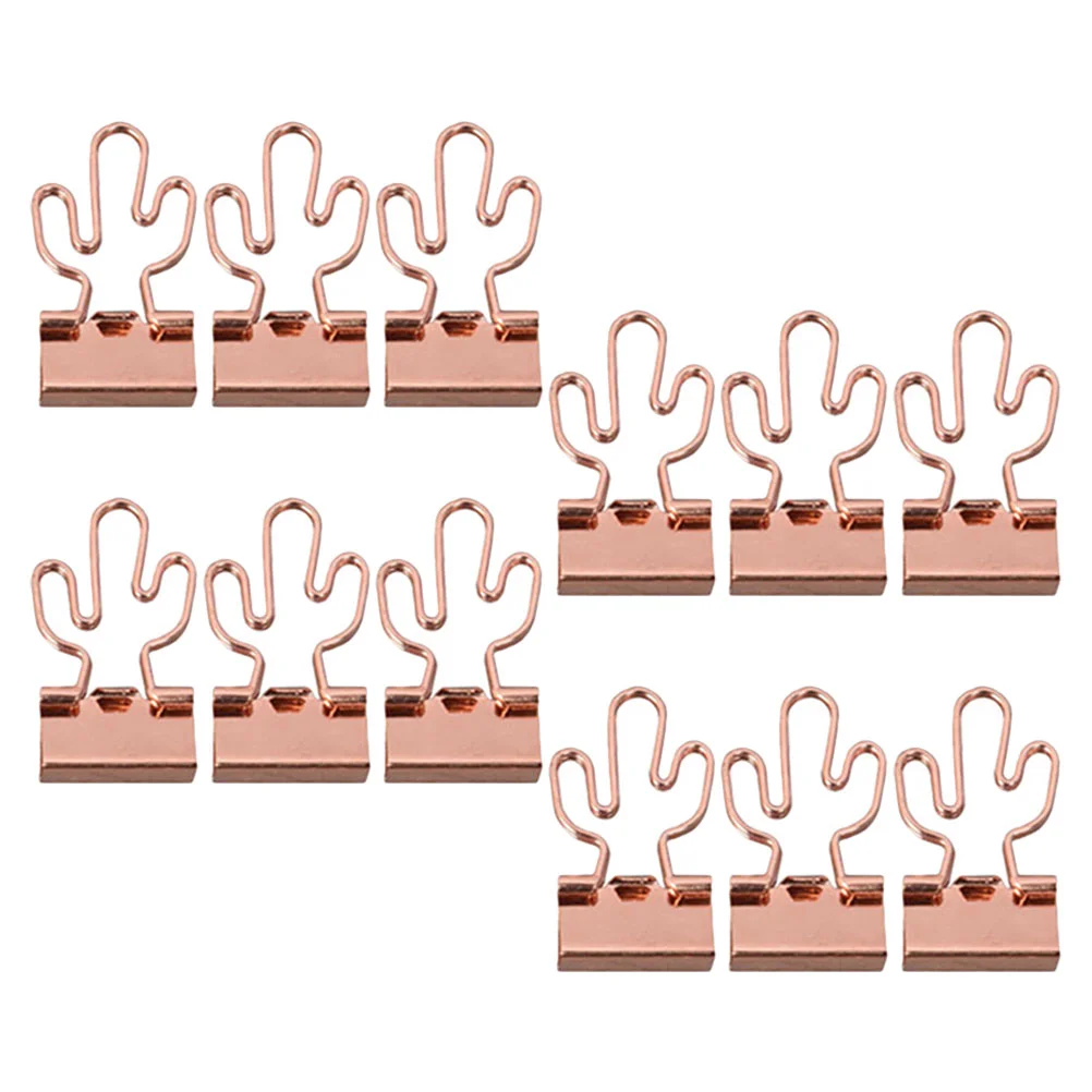 

12 Pcs Binder Supplies Extra Large Paper Clip Office Clamp Clips Document Fixing Small Simple