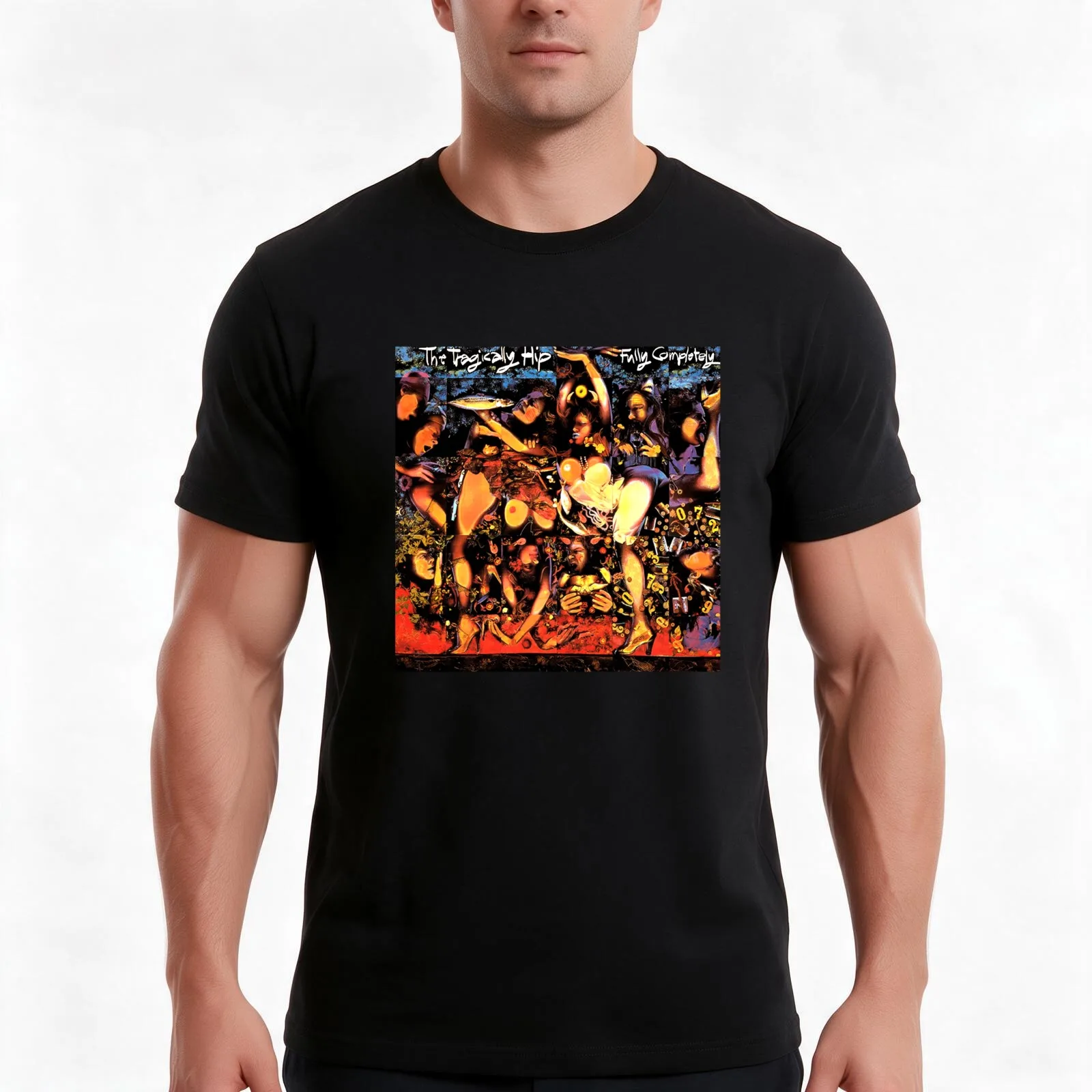 The Tragically Hip Fully Completely Album Cover. T-Shirt Summer Casual Cotton Tee Oversized Streetwear Tops Unisex Men Women
