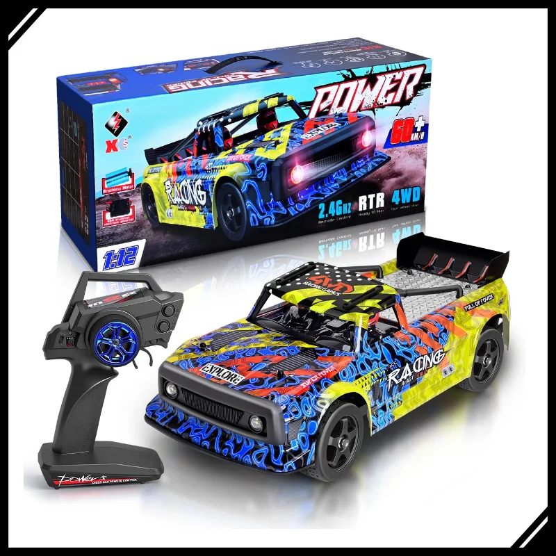 

1:12 RC Car 4WD Brushless High Speed 60km/h Remote Control Racing Car Electric Off Road Vehicle Toy for Kids Boys
