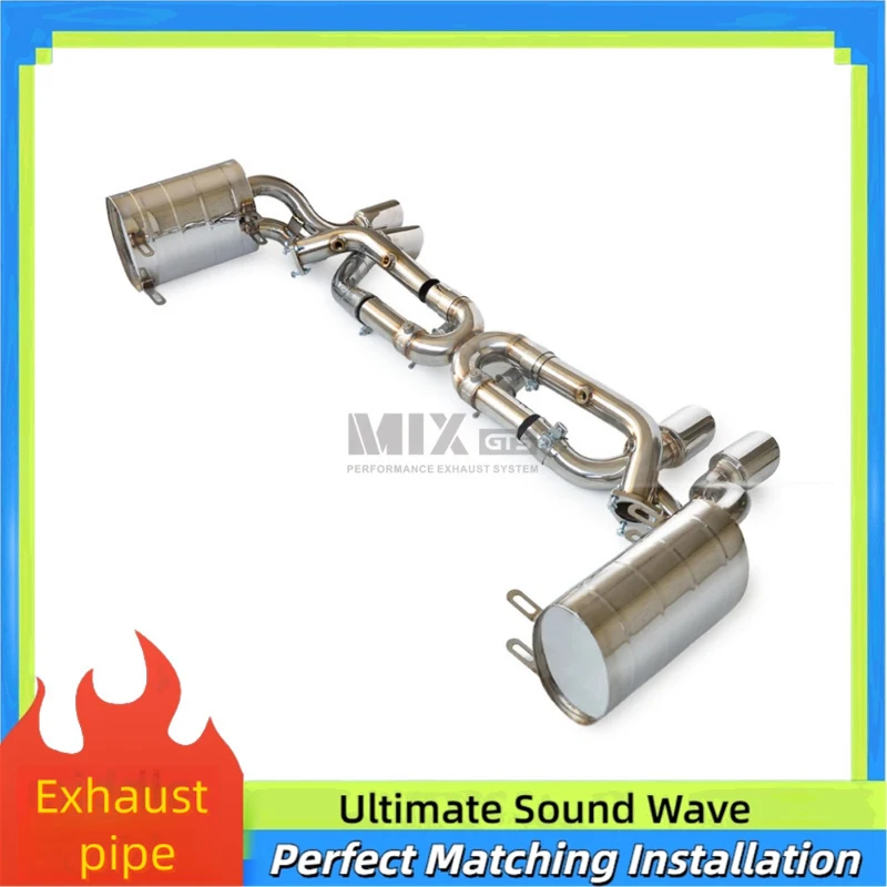 

Stainless Steel X-pipe Performance Catback Exhaust pipe for Porsche 911 Carrera S 997.1 3.8 2004-2008 Factory Direct