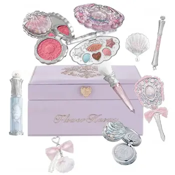 Květinové šperky Know Shell - vše v jednom - dárková sada - sada na líčení - kompletní profesionální oční stíny, tvářenka, zapečený pudr - 10 ks - make-up sady 10 nejlepší prodej kompletní profesionální sada na líčení - №5