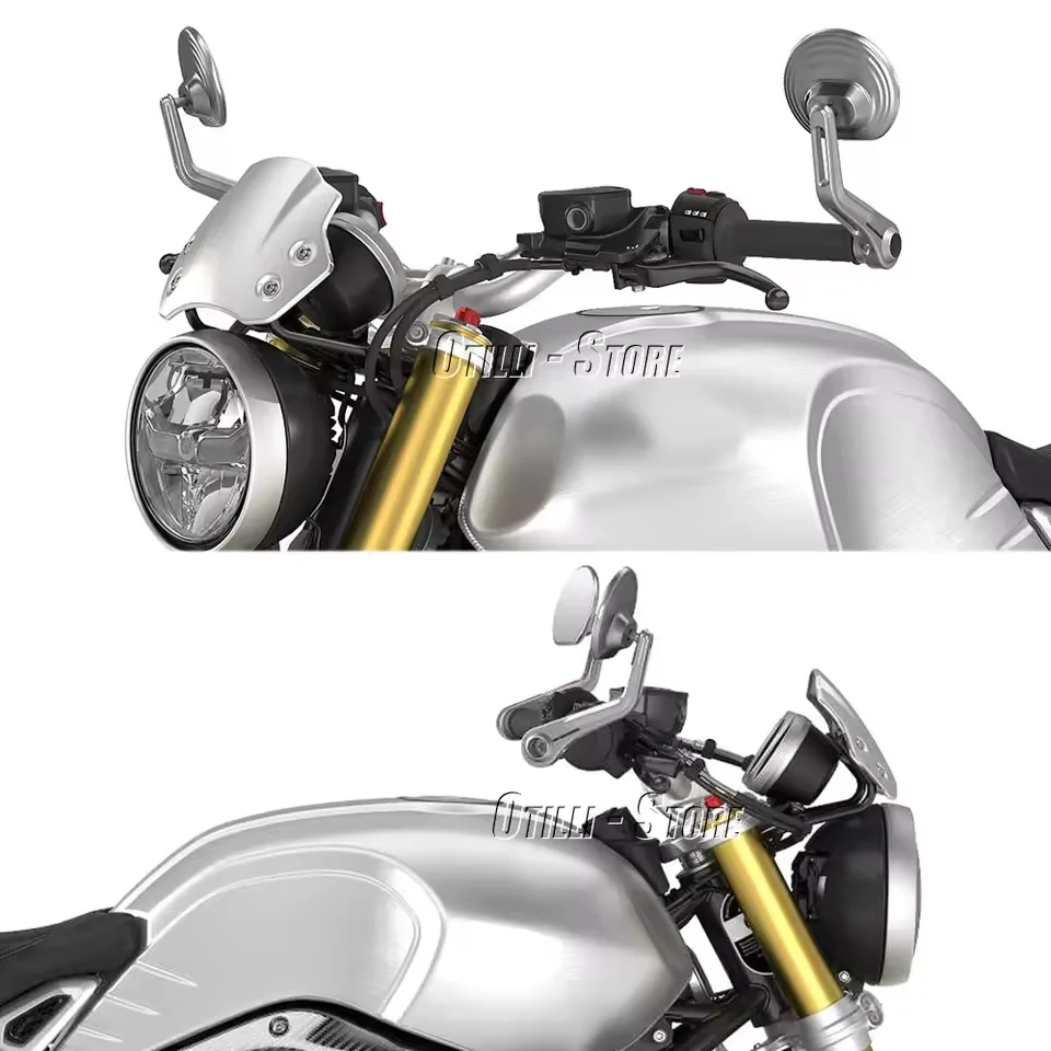 

New For BMW R nineT RnineT Nine T Pure Scrambler Urban G/S Motorcycle Bar End Mirrors Retro Handlebar Tip Rearview CNC Aluminum