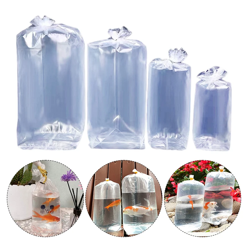 50 Pcs Aquarium Breathing Bags Breathing Bags Live Fish Transport Packing Bag Fish Shrimp Aquarium Fish Delivery Inflatable Bag