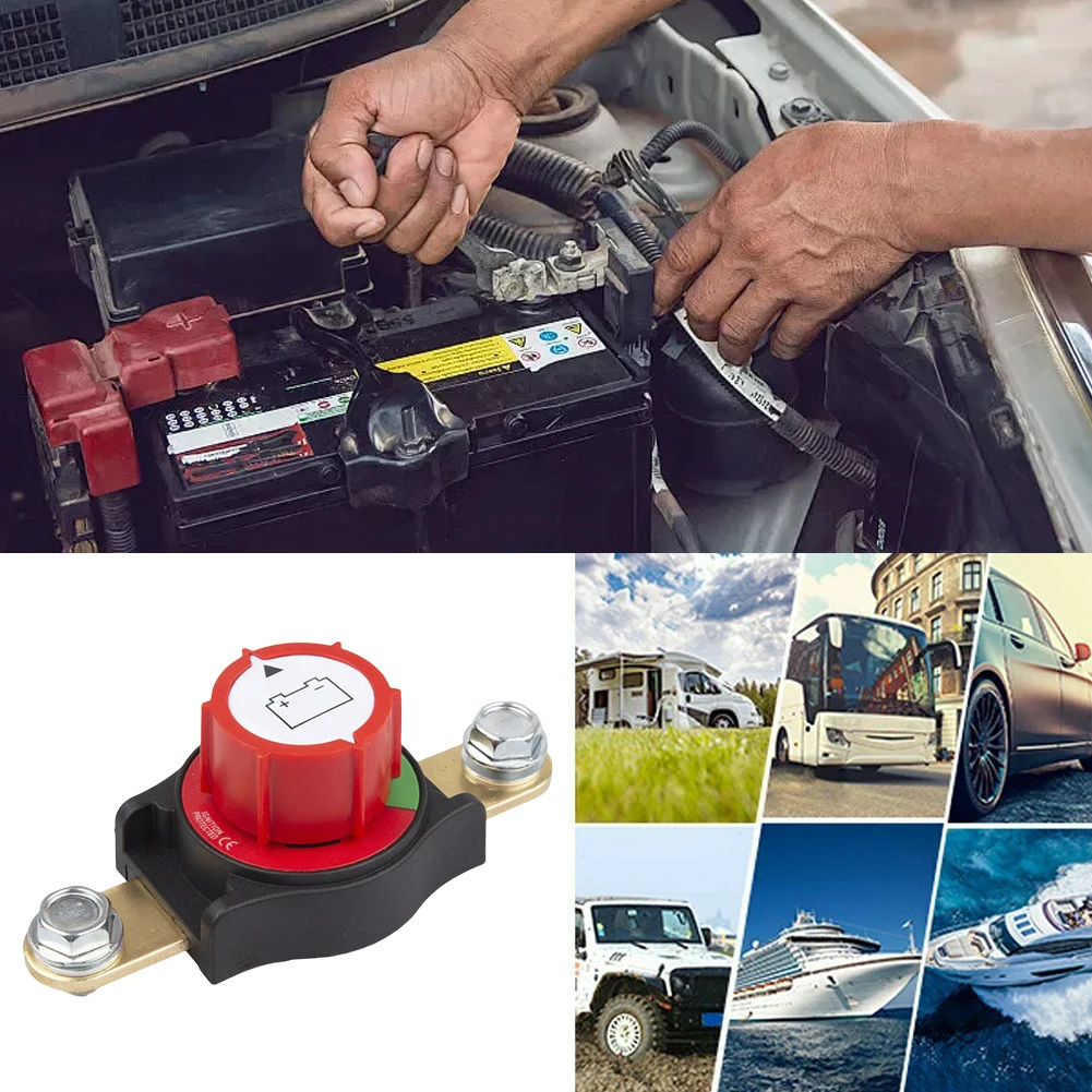 

On/Off 300A Battery Disconnect Switch 12-48V Top Post Battery Switch Marine Battery Switch for Car RV Boat