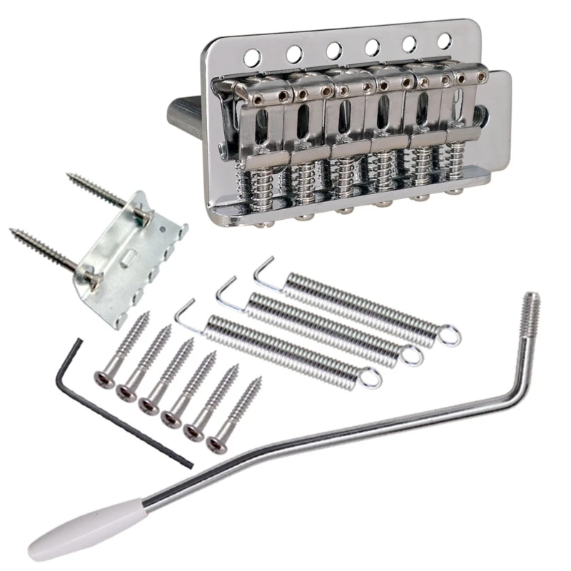 Bridge with whammy Bar for 6String Guitar Tailpiece Guitar Tremolo Bridge System