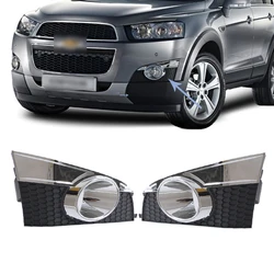 Car Front Bumper Fog Light Grill For Chevrolet Captiva 2012-2014 Fog Light Frame cover trim Fog Lamp Grill Frame Panel Cover