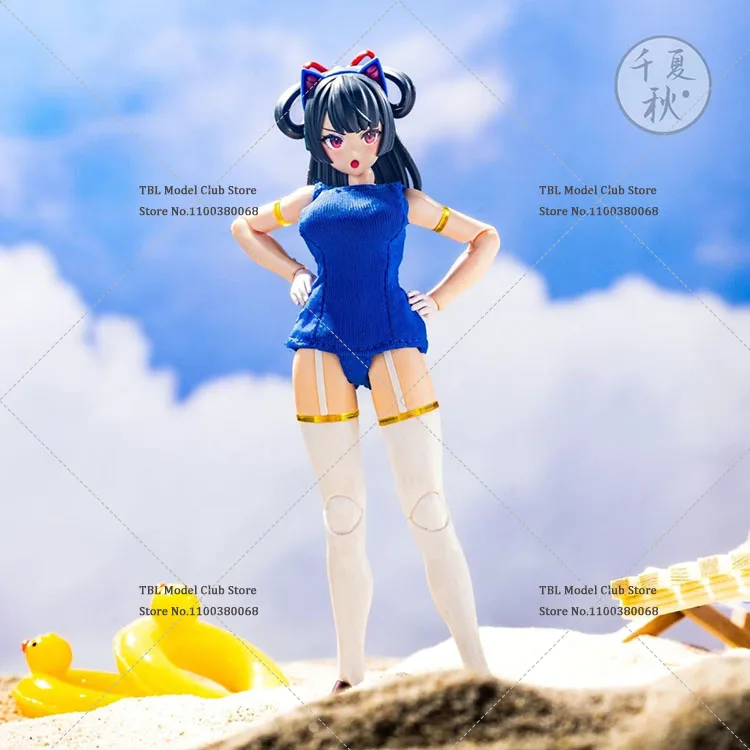 1/12 Scale Female Soldier Mobile Suit Girl Swimsuit Tight Gymnastics Uniform Model Accessories For 6inch Action Figure Doll