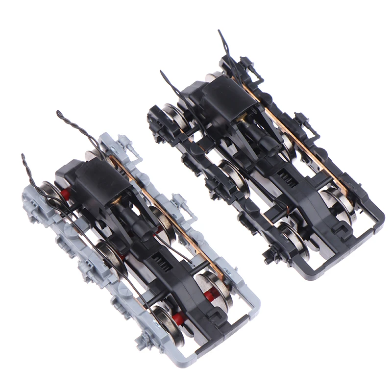 HO Scale 1:87 Undercarriage Bogie Model Railway Layout Accessories Electric Train Parts Chassis DIY Diorama Landscape Black/Gray